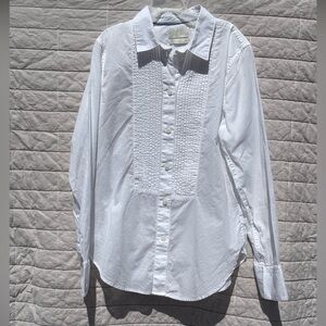 NWT J. Crew Slim-Fit size 2 Cotton Voile Tuxedo Shirt